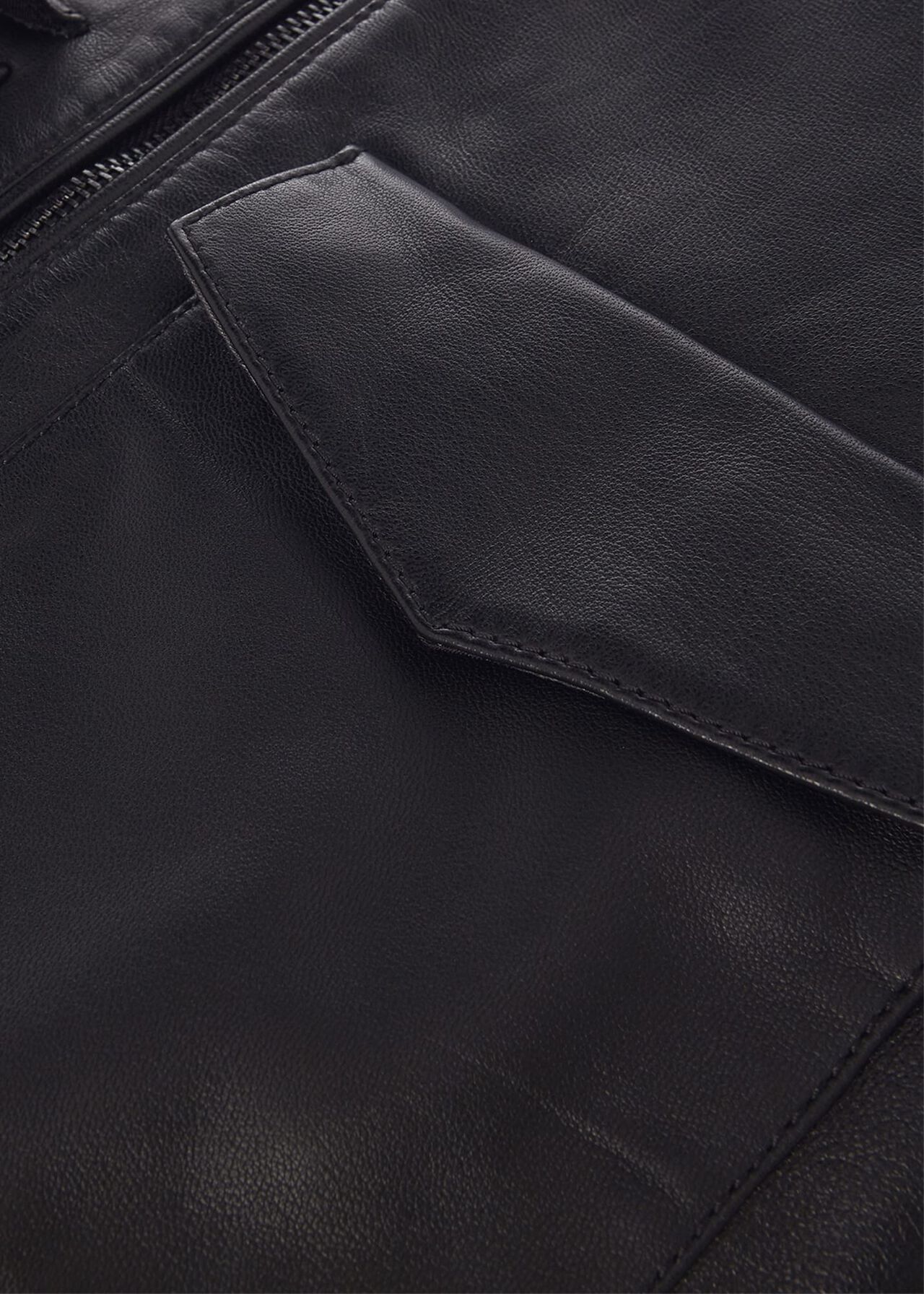 Elise Leather Jacket , Black, hi-res