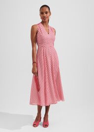 Lucy Printed Fit And Flare Dress, Ivory Multi, hi-res
