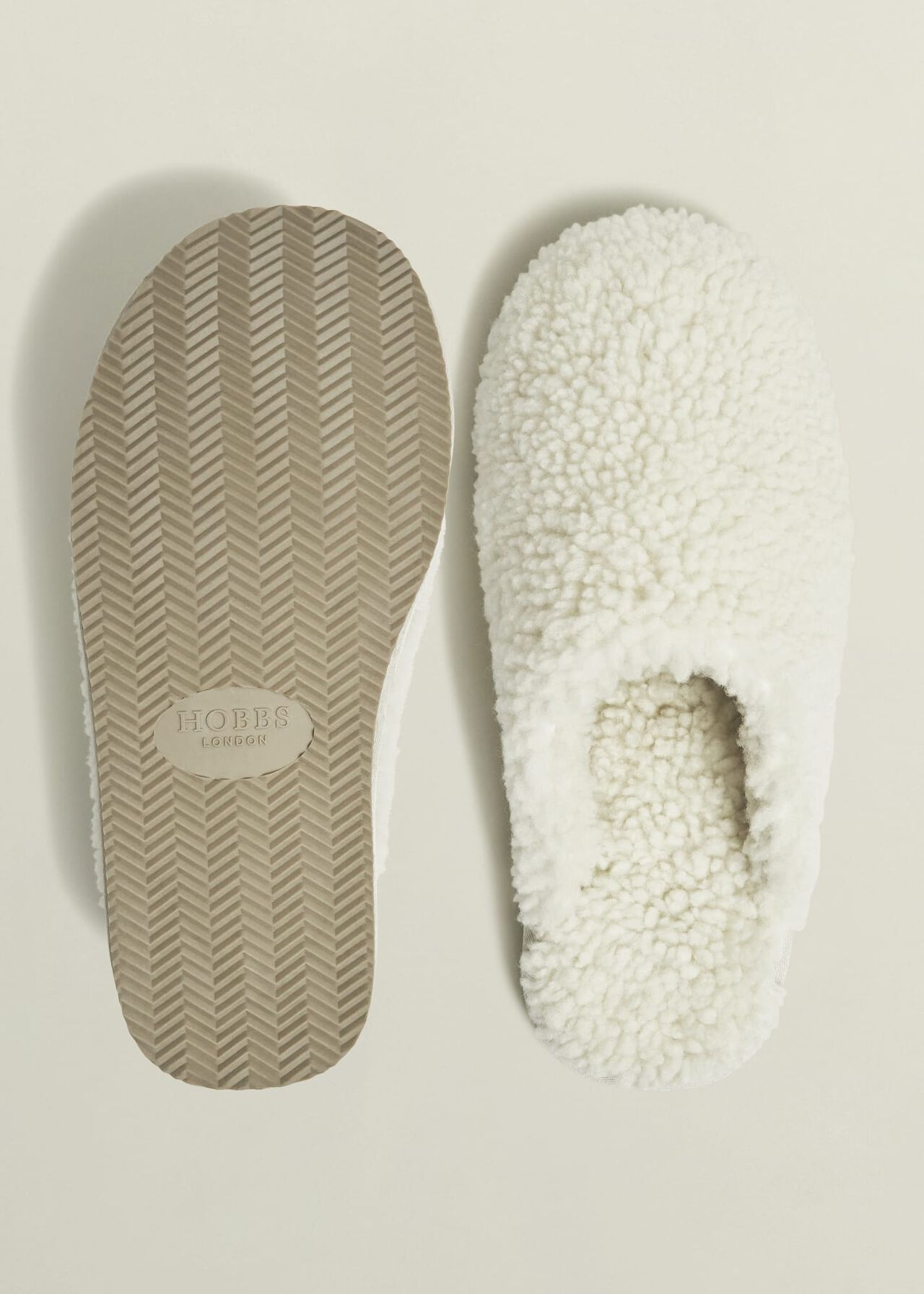 Gaia Slippers, Ivory, hi-res
