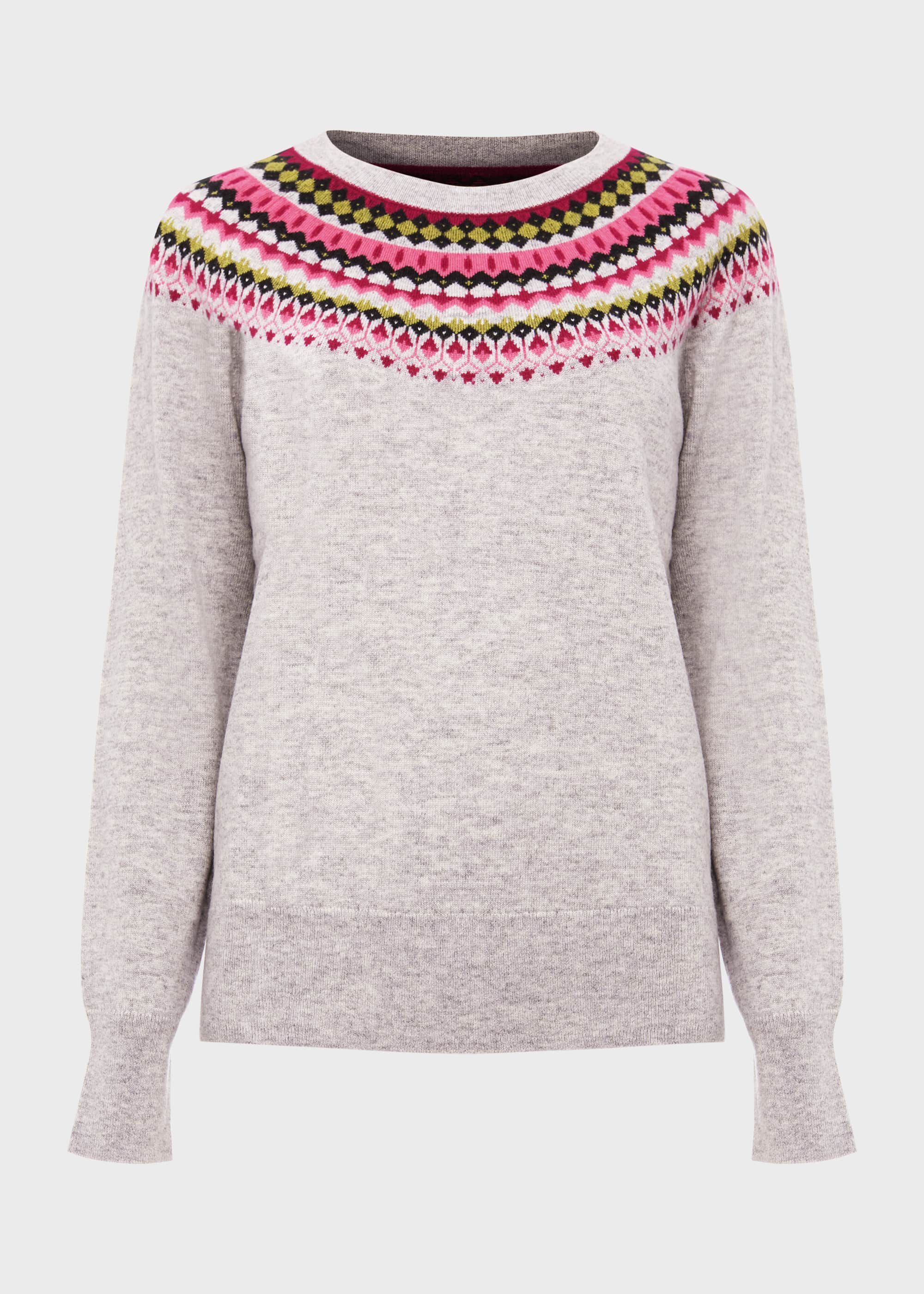 Greta Fairisle Jumper With Cashmere