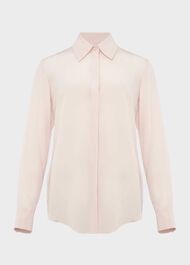 Eva Silk Shirt, Oyster Pink, hi-res