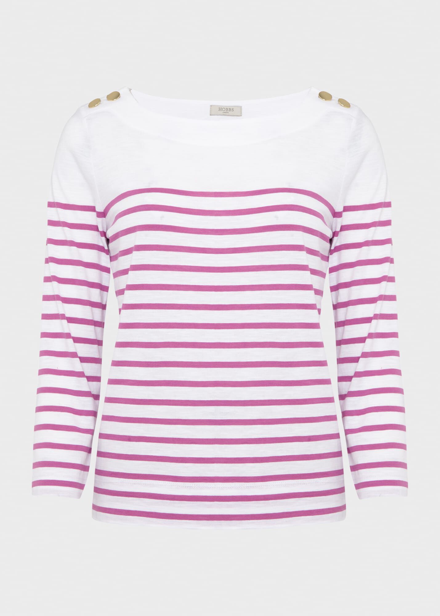 ホブズ HOBBS KIRSTY SLUB TOP （WHITE NAVY） Kirsty Slub Top | Hobbs US |