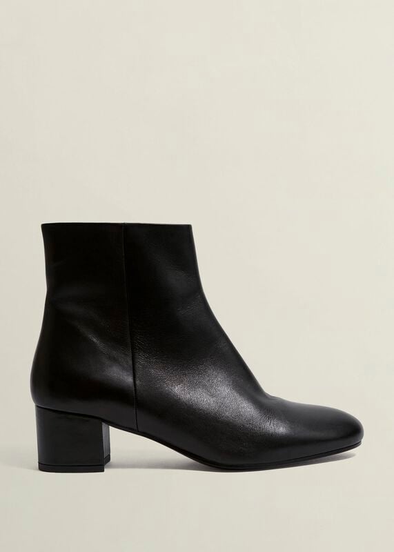 Evelyn Leather Ankle Boots