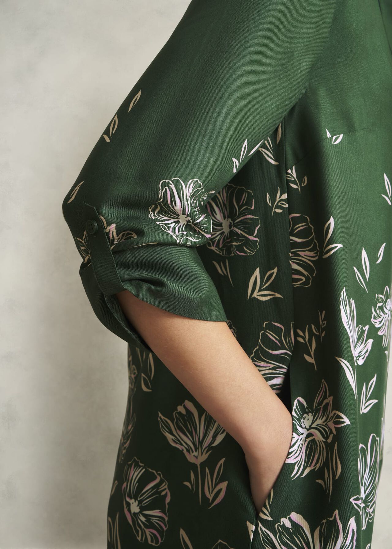 Dark Green Marci Tunic Dress, Green Multi, hi-res