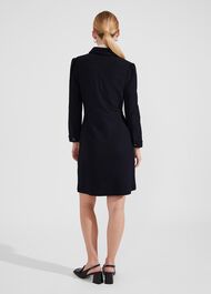 Adelia Ponte Dress, Navy, hi-res