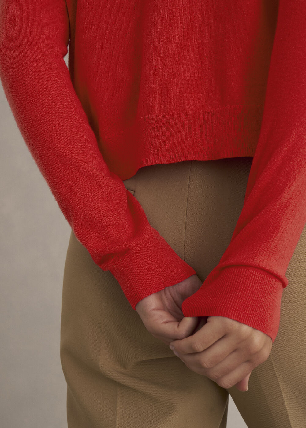 Priya Cardigan, Hibiscus Red, hi-res