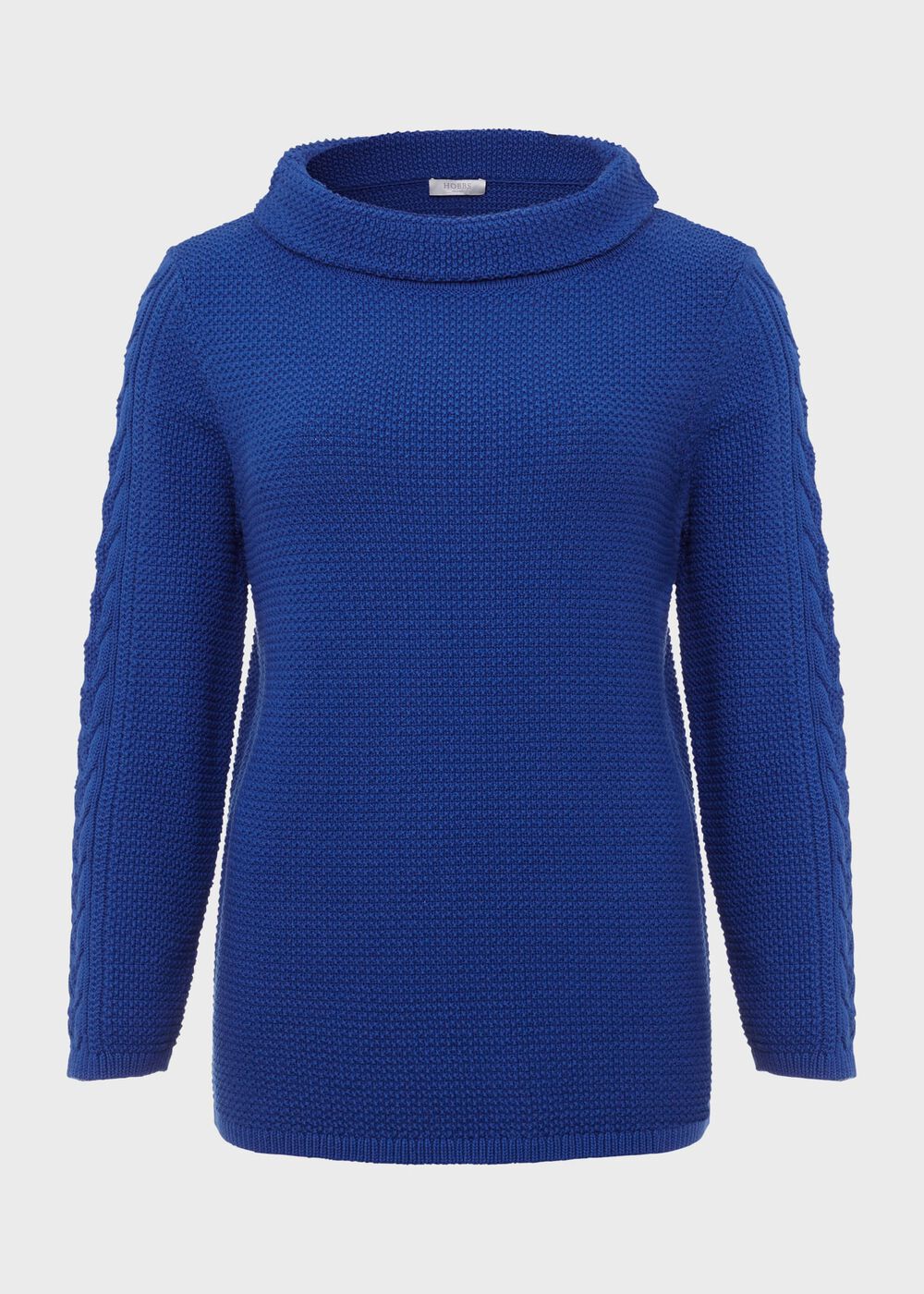 Camilla Cotton Jumper, Cobalt Blue, hi-res