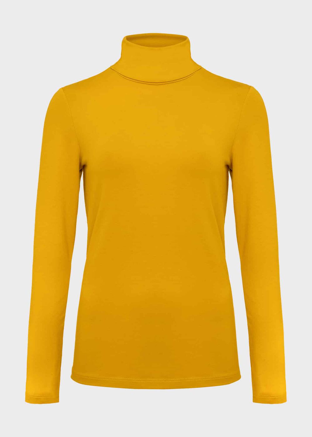 Mischa Roll Neck Top, Ochre Yellow, hi-res