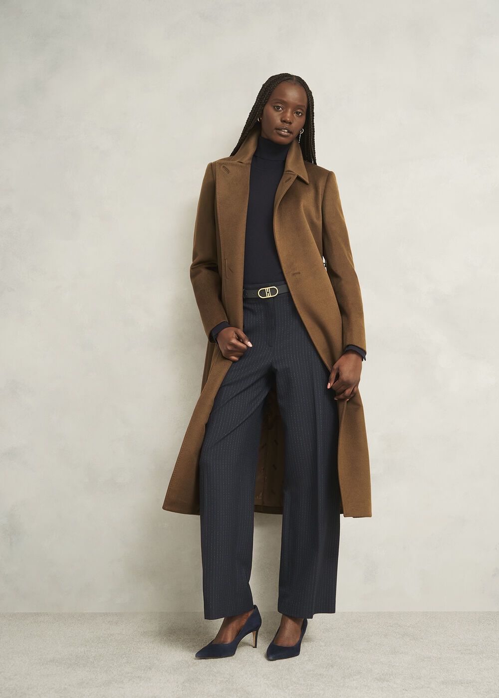 Petite Livia Wool Coat, Vicuna, hi-res