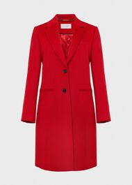 Tilda Wool Coat, Red, hi-res