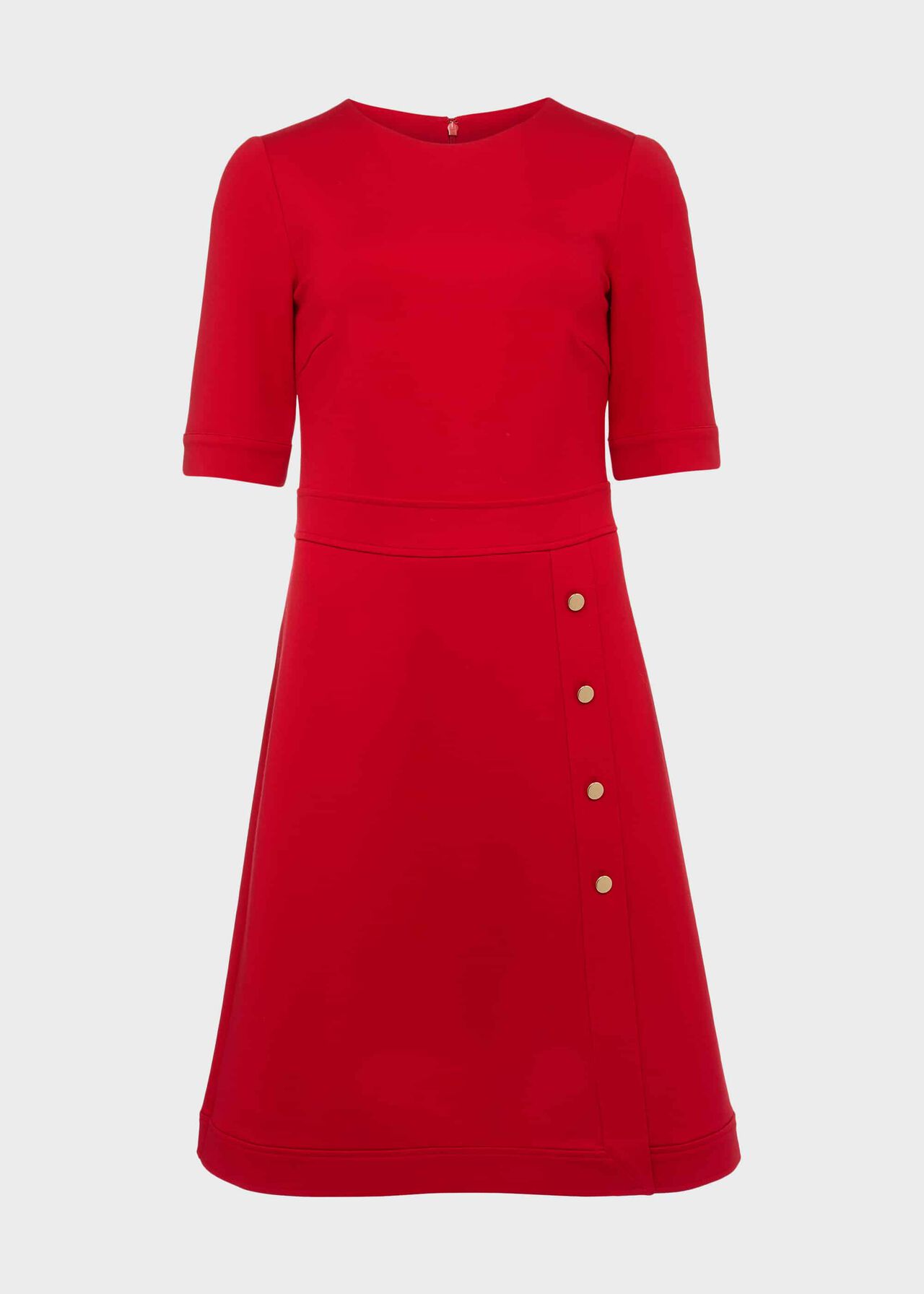 Anela Jersey Dress Flag Red