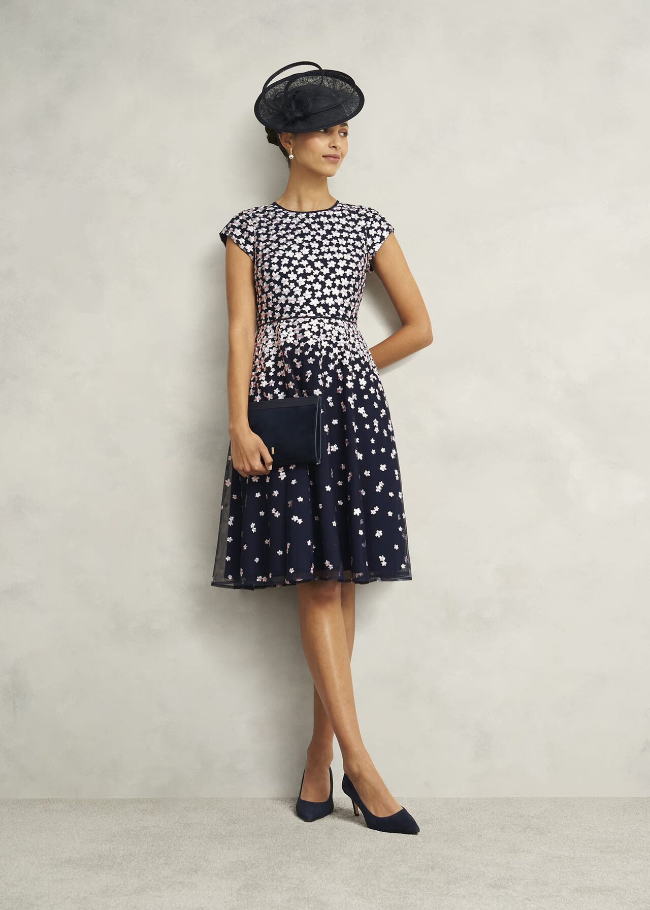 Hobbs Betty Embroidered Dress