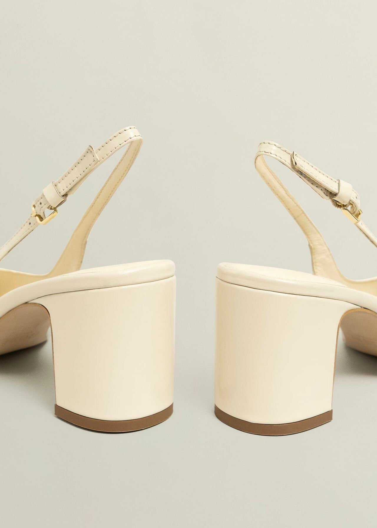 Lily Leather Slingbacks, Buttercream, hi-res