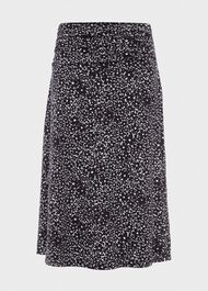 Liza Jersey Skirt, Navy White, hi-res