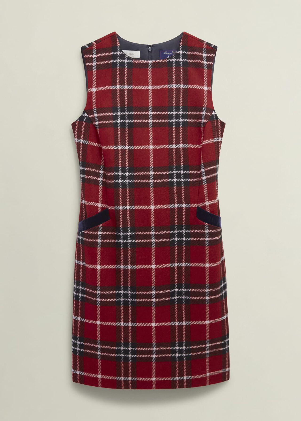 Amaris Wool Dress, Red Multi, hi-res