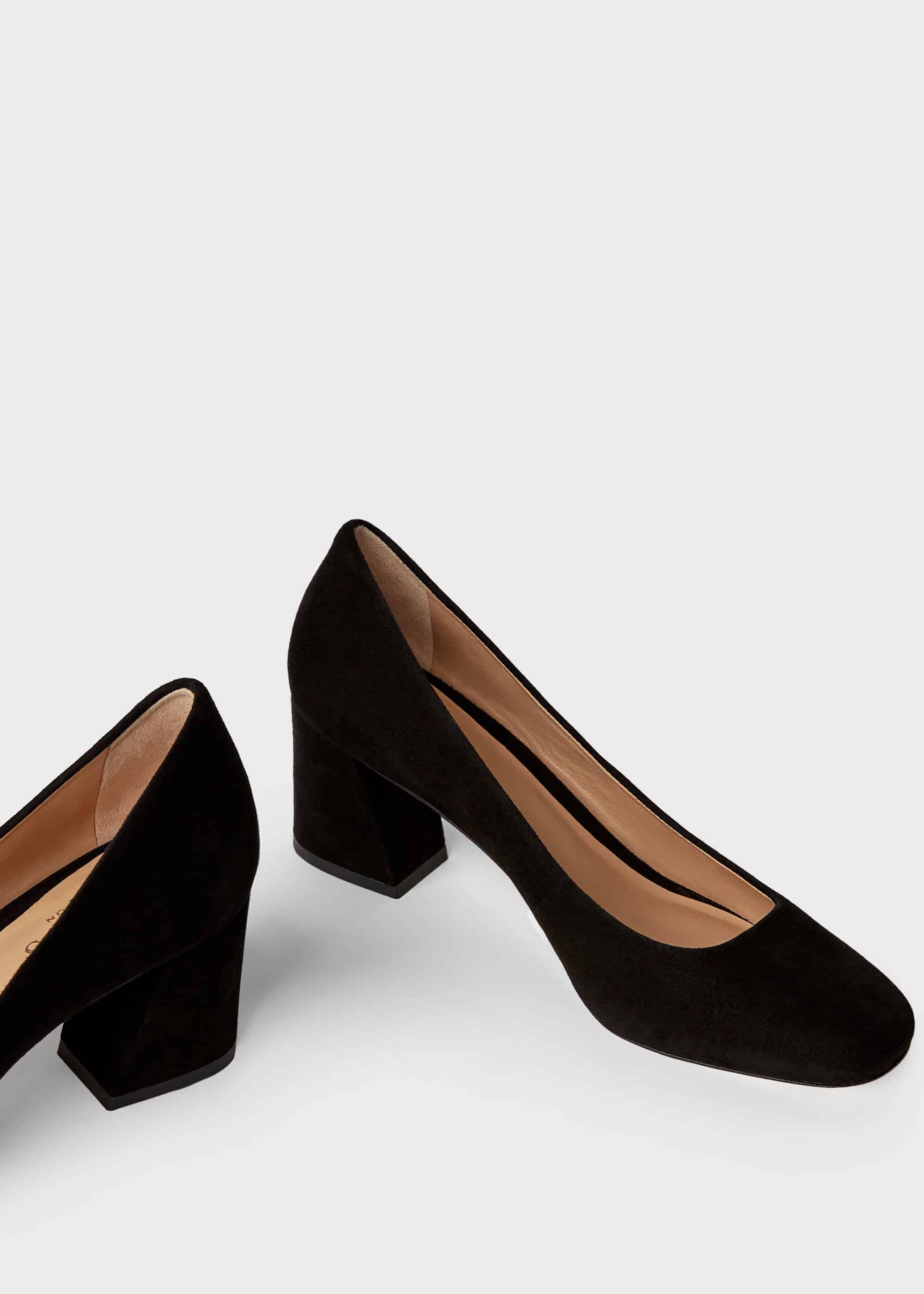 hobbs black court shoes