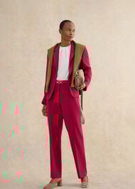 Gemma Straight Leg Pants , Beetroot Pink, hi-res
