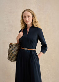 Cecelia Leather Belt, Tan, hi-res