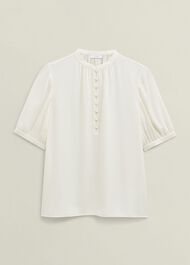 Buttercream Azalea Blouse, Buttercream, hi-res