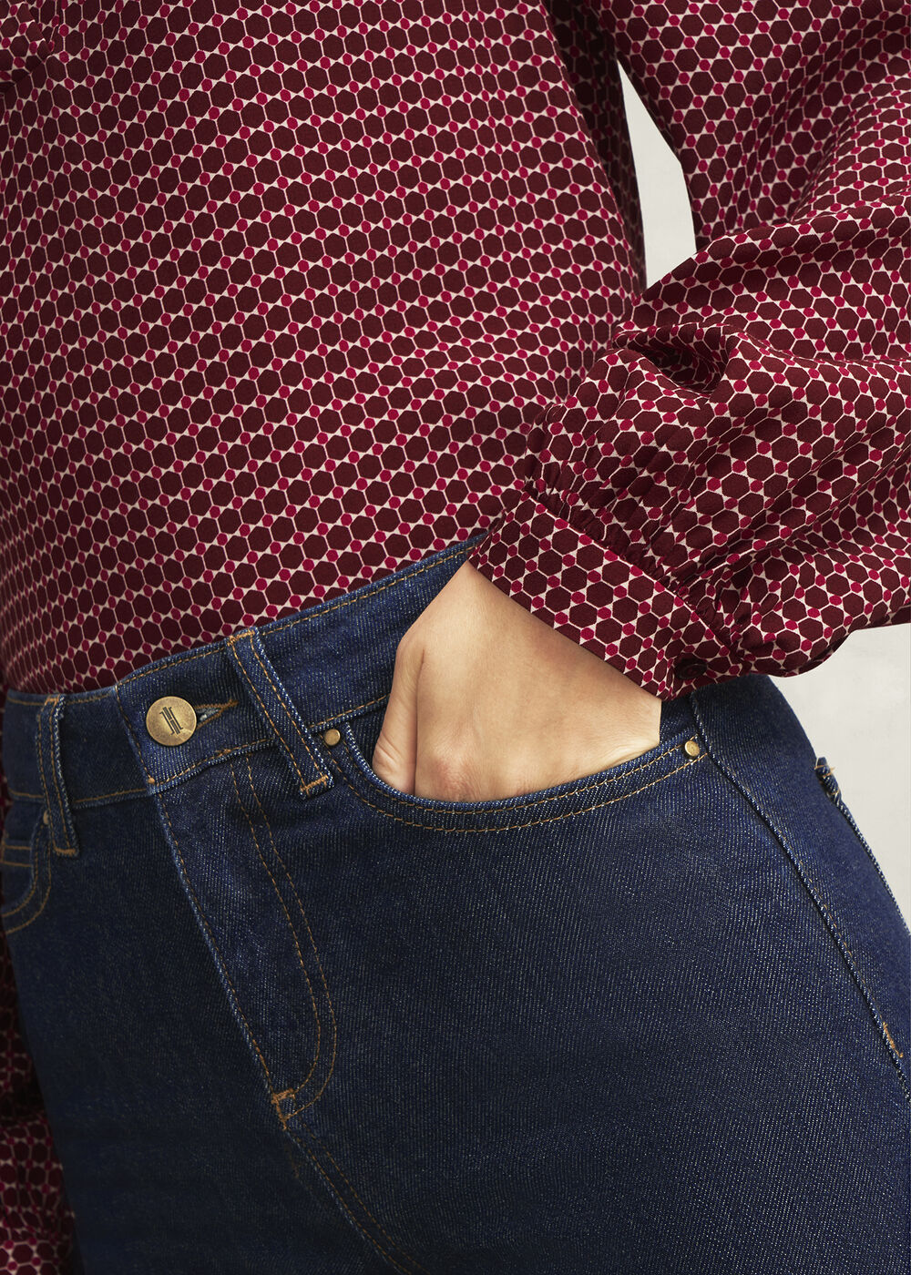 Shea Straight Jeans, Indigo, hi-res