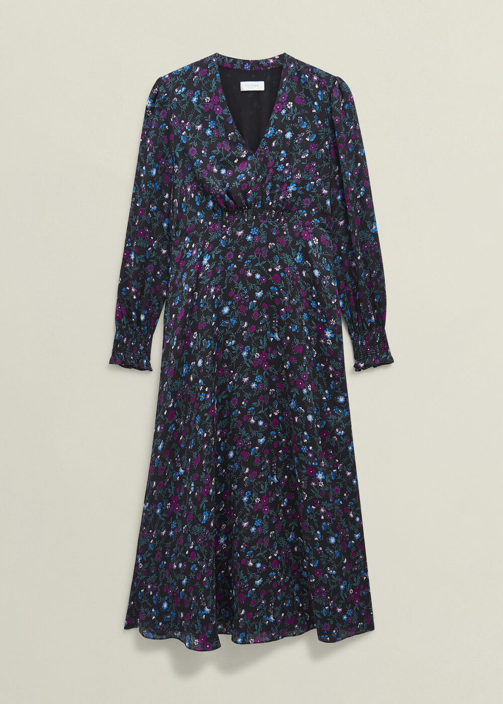 Petite Isabella Dress, Black Multi, hi-res