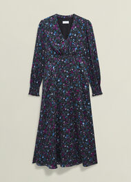 Petite Isabella Dress, Black Multi, hi-res