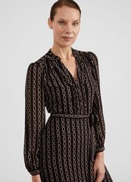 Alexia Dress, Black Camel, hi-res
