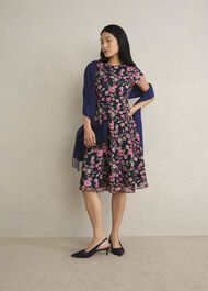 Matilda Scarf, Midnight Navy, hi-res