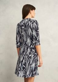 Petite Mollie Jersey Dress, Navy Ivory, hi-res