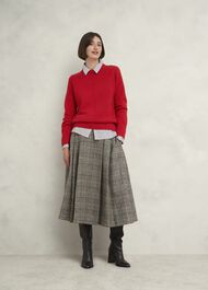 Dora Wool Cashmere Jumper, Vibrant Red, hi-res