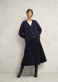 Ember Cardigan With Alpaca, Hobbs Navy, hi-res