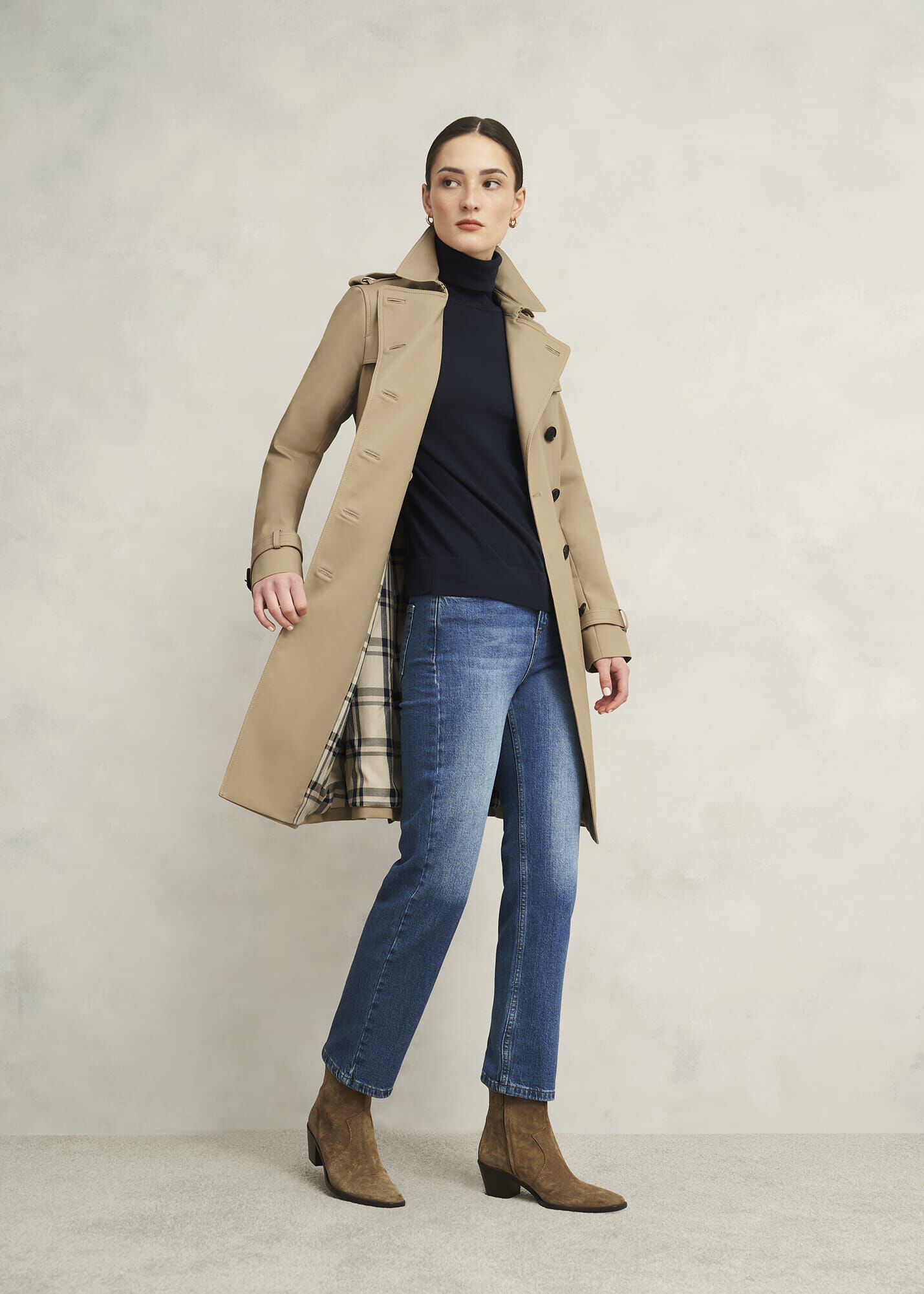 Petite Skylar Shower Resistant Trench Coat | Hobbs US |