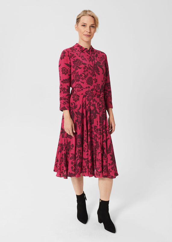Petite Lainey Belted Fit And Flare Dress 