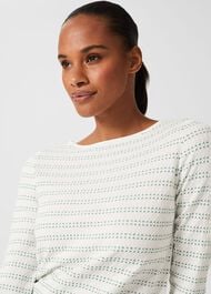 Robin Jumper, Ivory Green, hi-res