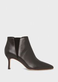 Vita Leather Ankle Boots, Black, hi-res
