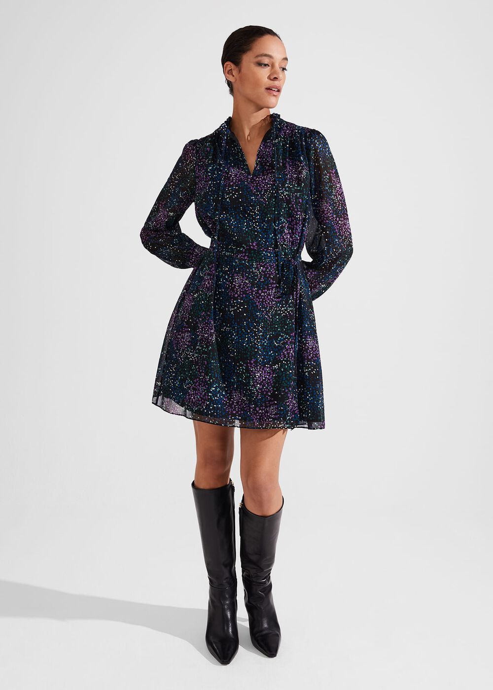 Lettie Dress, Black Multi, hi-res