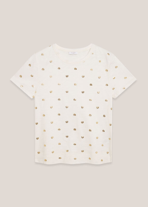 Adaline Cotton Slub Printed T-Shirt
