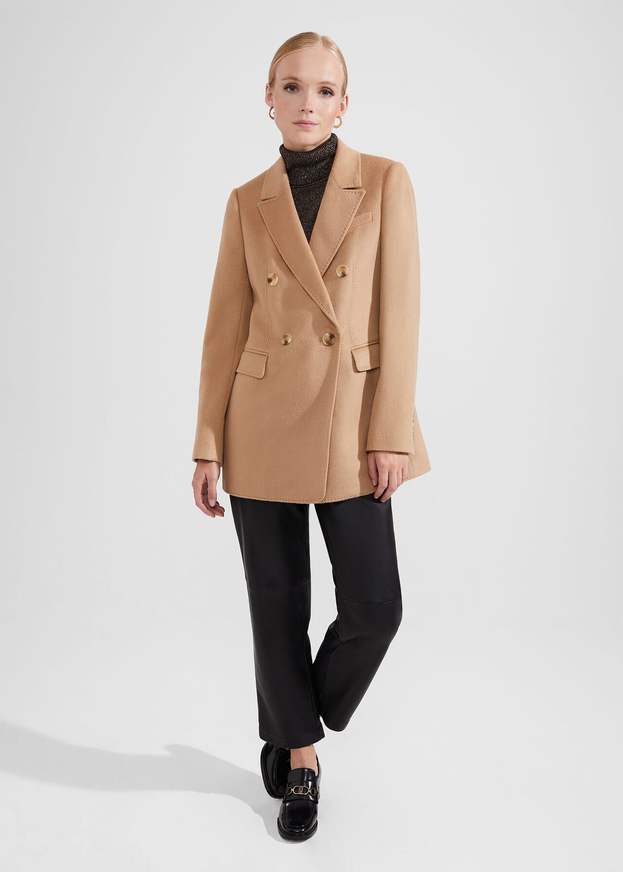 Clarence Wool Blazer, Camel, hi-res