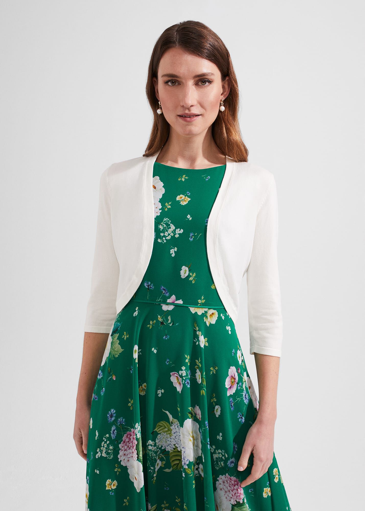 Hobbs carrie bolero navy top