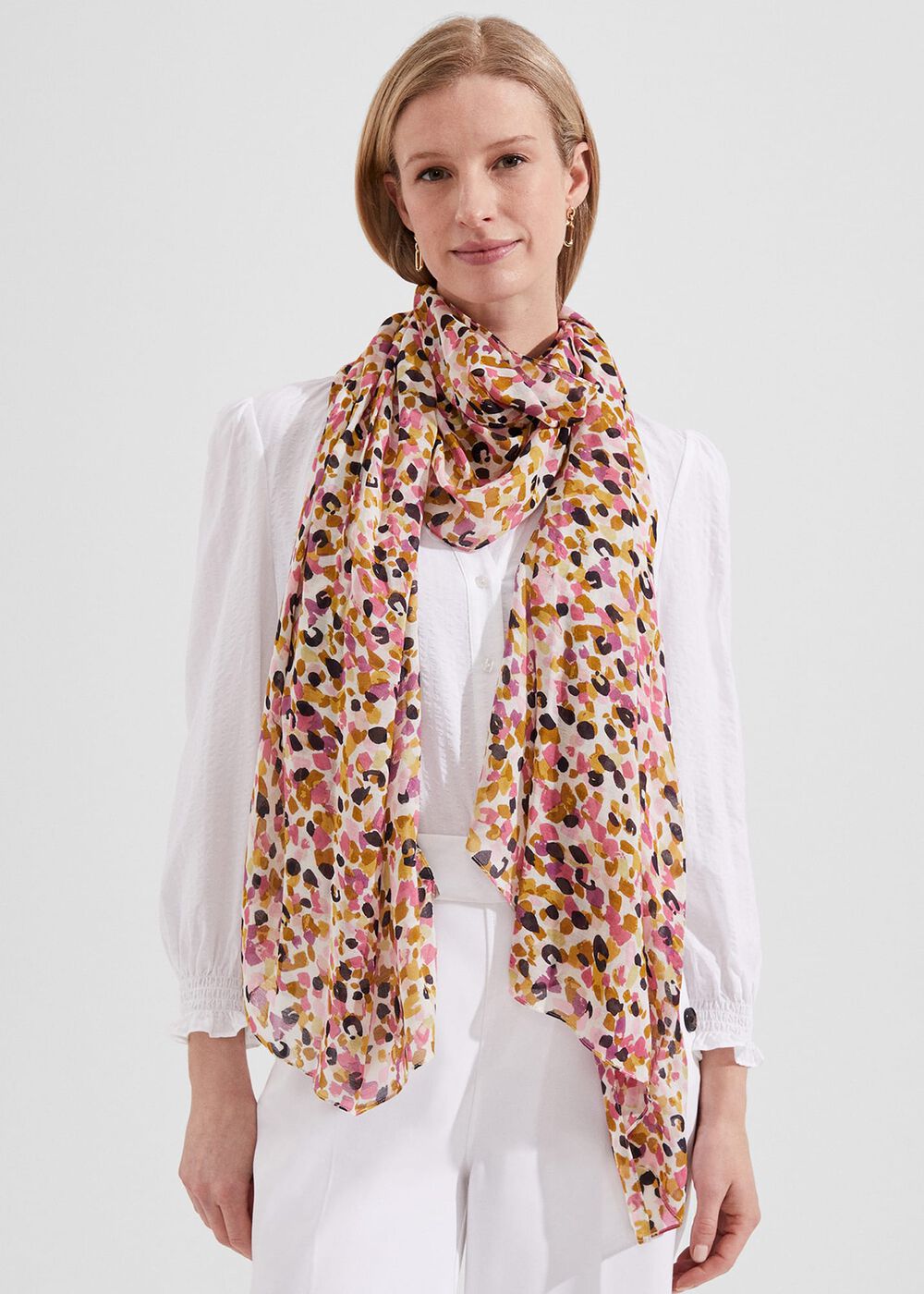 Marylise Scarf, Multi Pinks, hi-res