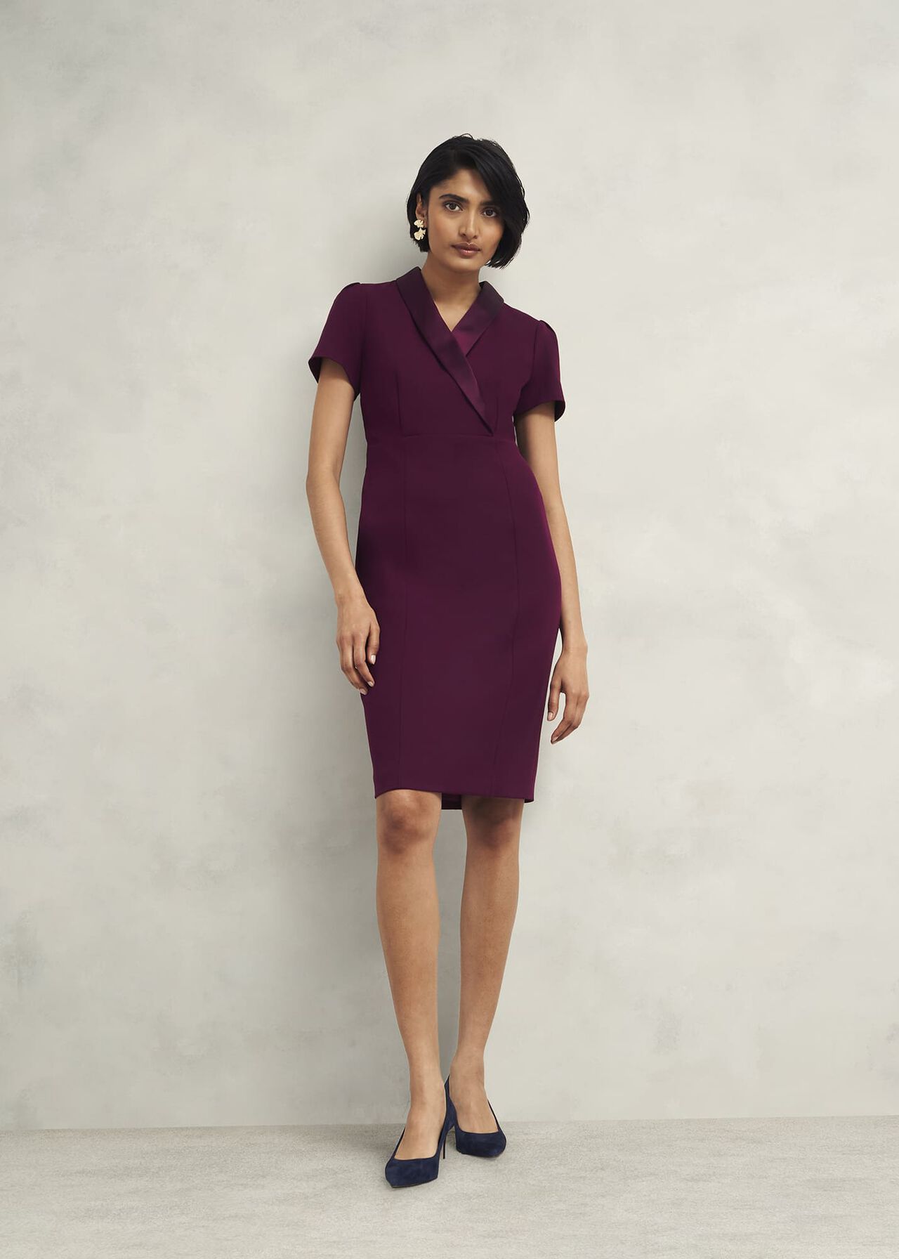 Amira Dress, Warm Plum, hi-res