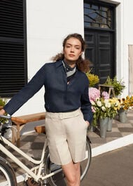 Iza Linen Shorts, Neutral, hi-res