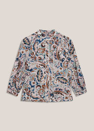 Soraya Cotton Blouse, Ivory Multi, hi-res