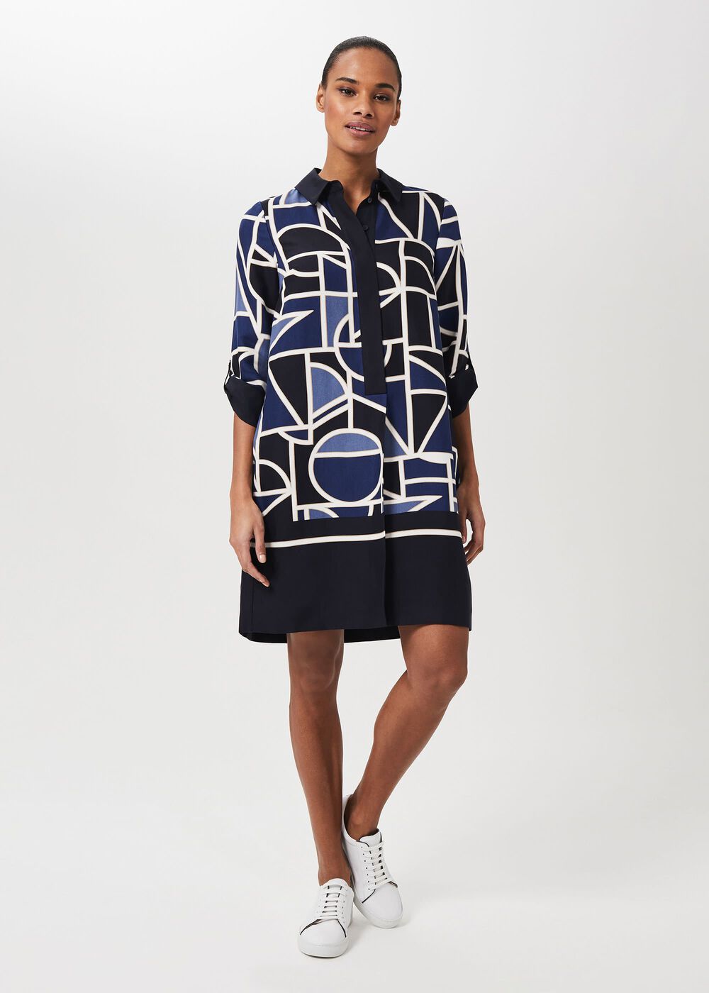 Marci Tunic Dress, Blue Multi, hi-res