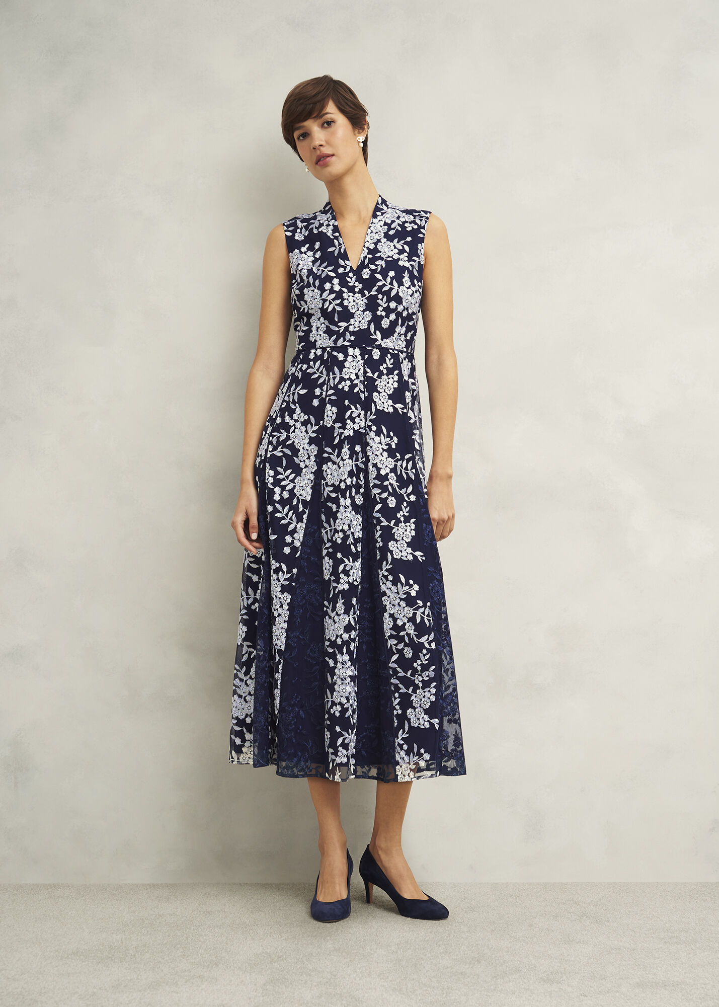 Quin Embroidered Dress | Hobbs US |