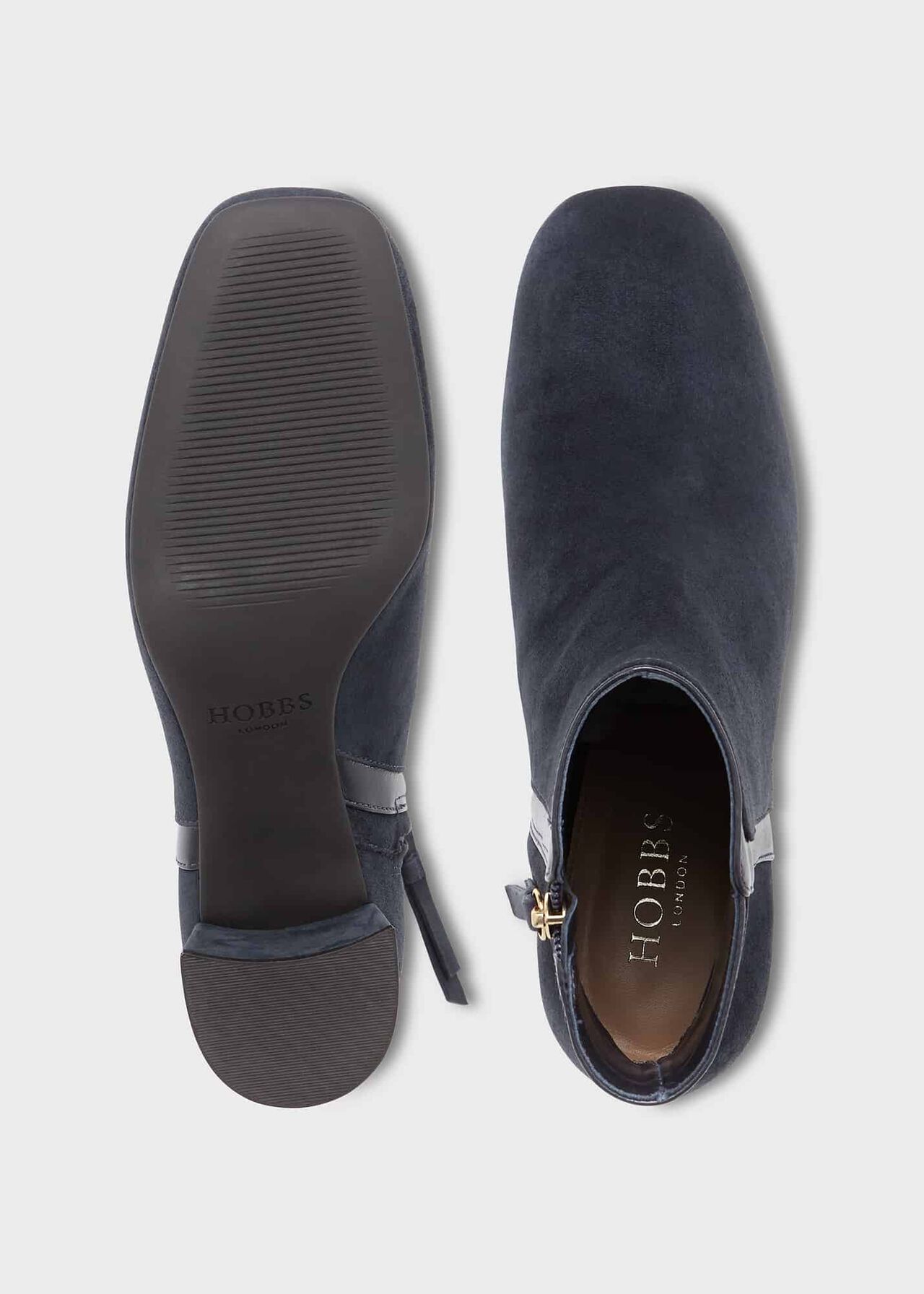 Iro Suede Ankle Boots, Navy, hi-res
