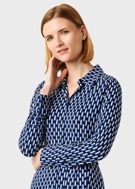 Sandrine Dress, Navy Multi, hi-res