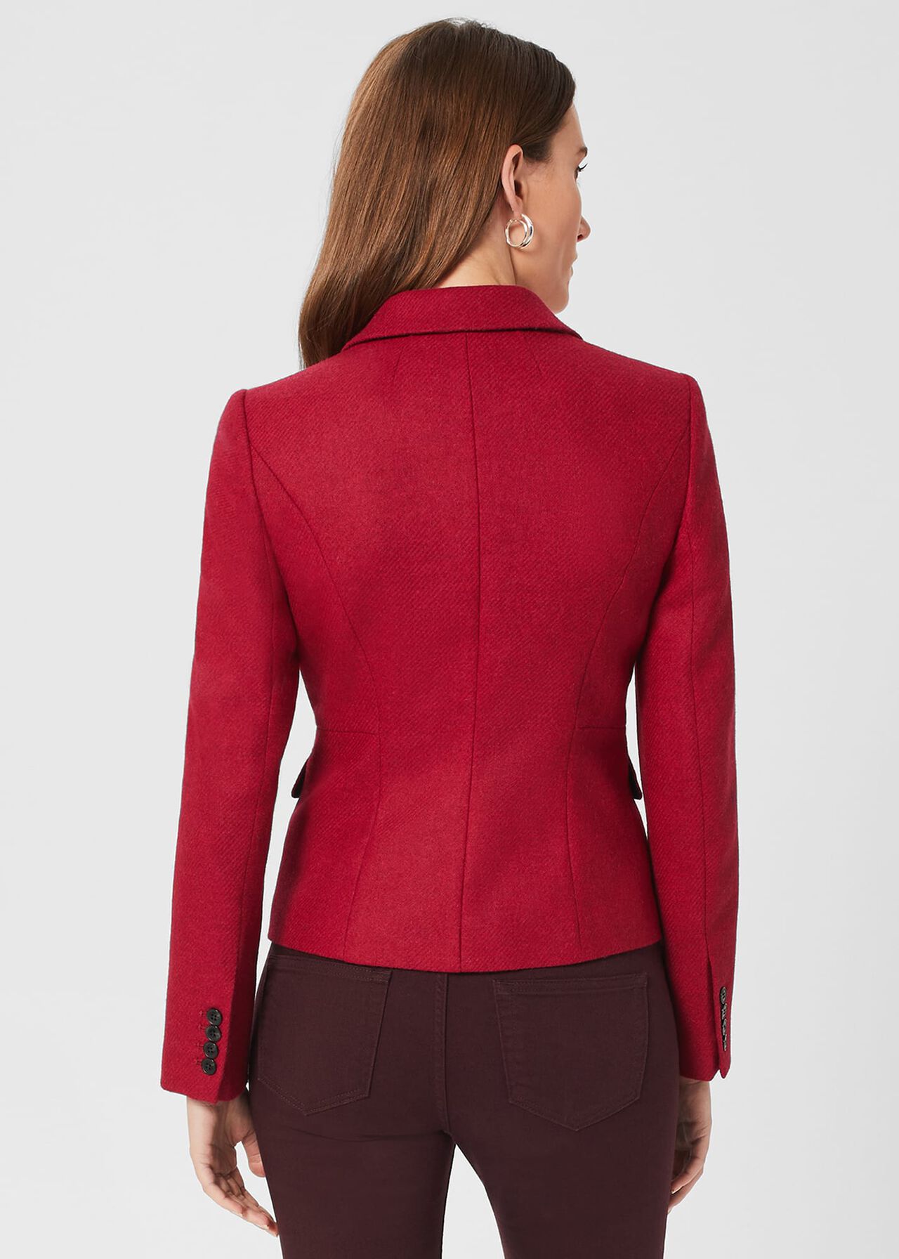 Hackness Wool Jacket , Raspberry, hi-res