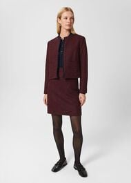 Meera Skirt, Red Navy, hi-res