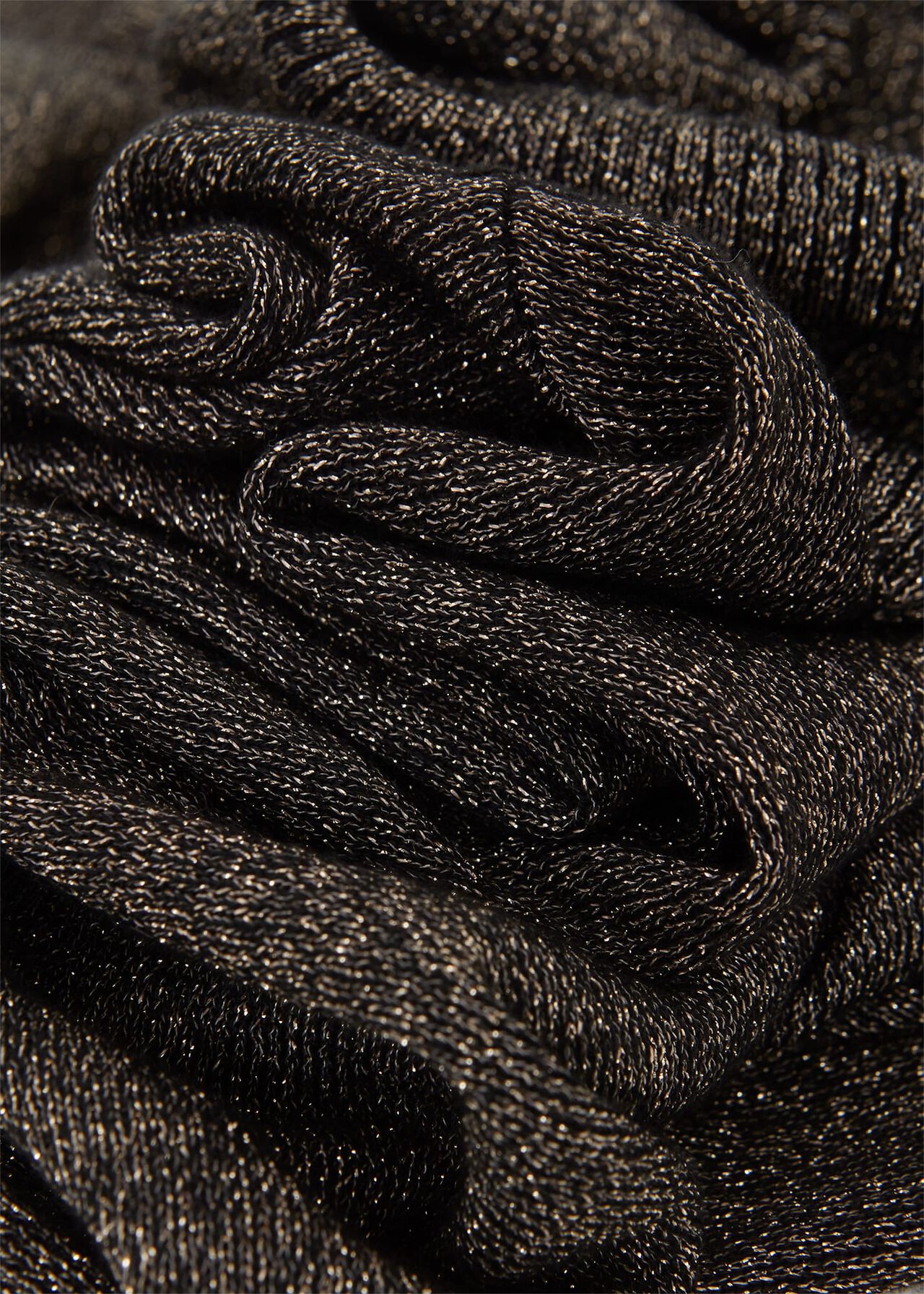 Sherann Sparkle Knitted Top, Black Gold, hi-res